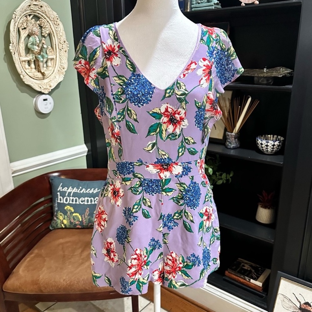 Parker Las Fleur Lilac Romper Size 10
